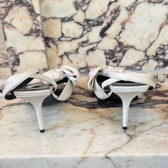 Balenciaga Leather Bow Sandals - Picture 3 of 7